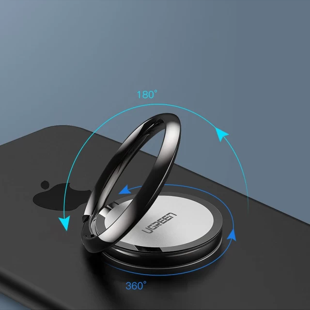 Кільце-тримач для смартфона Ugreen Self-adhesive Ring Holder Phone Stand Black (UGR981BLK)