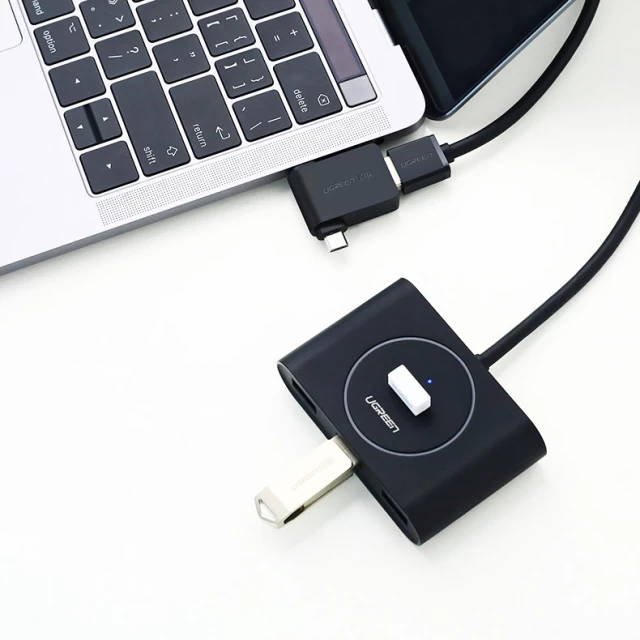 Адаптер Ugreen USB-A 3.2 Gen 1 (5Gbps) to USB Type-C/micro USB Black (UGR006)