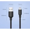 Кабель Ugreen USB-A to Mini USB 2m Black (6957303834723)