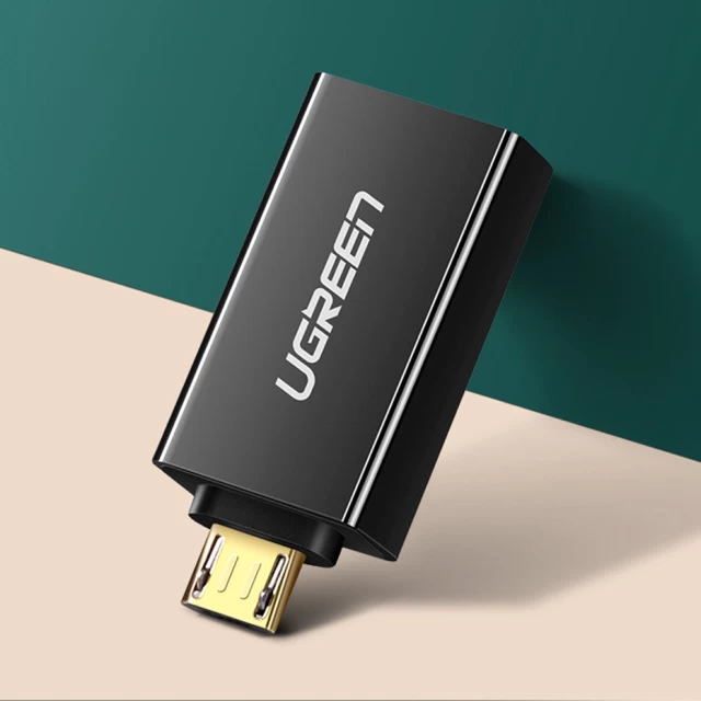 Адаптер Ugreen micro USB to USB 2.0 OTG White (6957303835294)