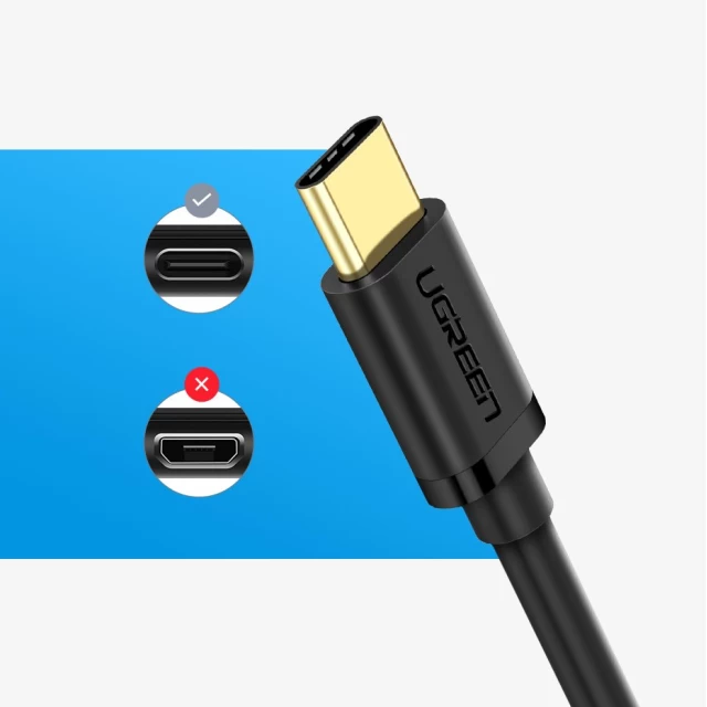 Адаптер Ugreen OTG Cable USB 3.0 to USB Type-C Black (6957303837014)