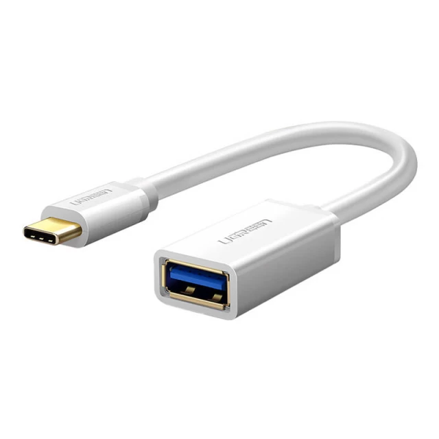 Адаптер Ugreen US154 USB-C to USB-A White (30702)
