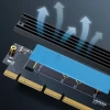 Адаптер карты расширения Ugreen PCIe 4.0x16 M.2 NVMe M-Key Black (30715-ugreen)