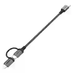Кабель Ugreen 2-in-1 USB-C to USB-C/Lightning 1m Black (6957303841141)