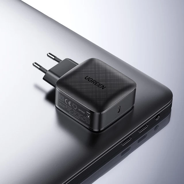 Мережевий зарядний пристрій Ugreen FC/QC 65W USB-C with USB-C to USB-C Cable 2m Black (40156 CD217)