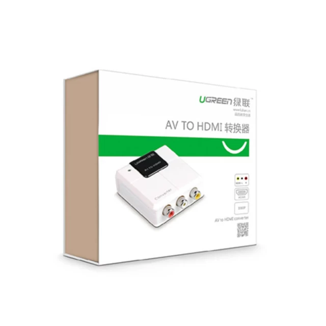 Конвертер Ugreen Analog to Digital Audio-Video Signal RCA to HDMI White (UGR1295WHT)