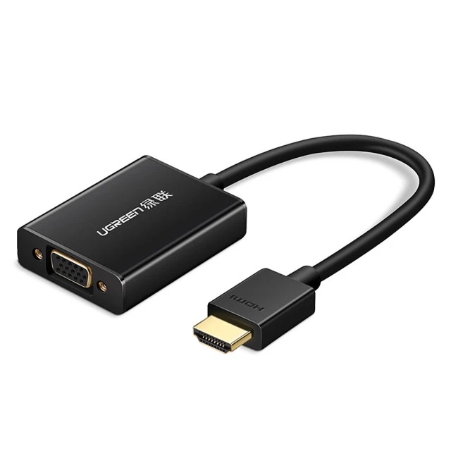 Адаптер Ugreen HDMI to VGA Black (6957303842339)