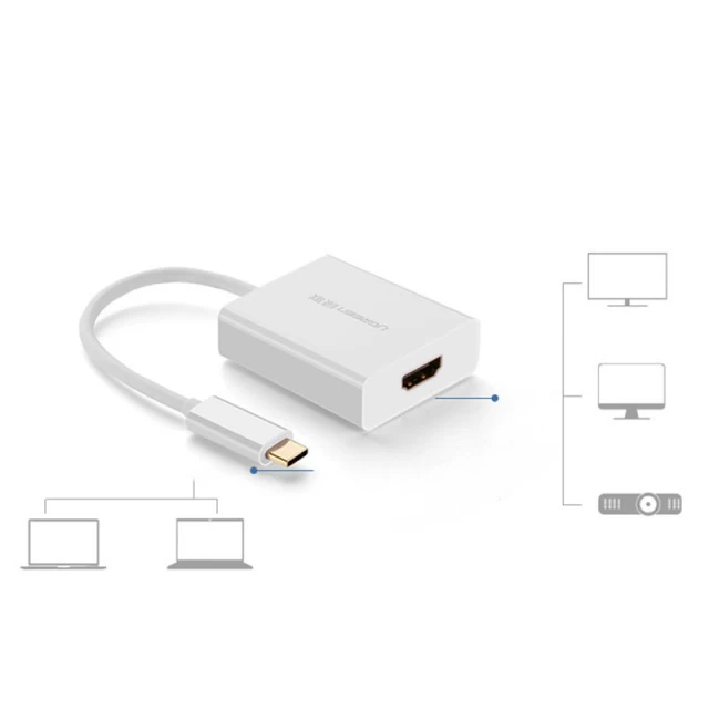 Адаптер Ugreen USB Type-C to HDMI White (UGR1279WHT)