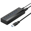 USB-хаб Ugreen 7-in-1 USB-A to 7x USB-A Black (6957303845224)