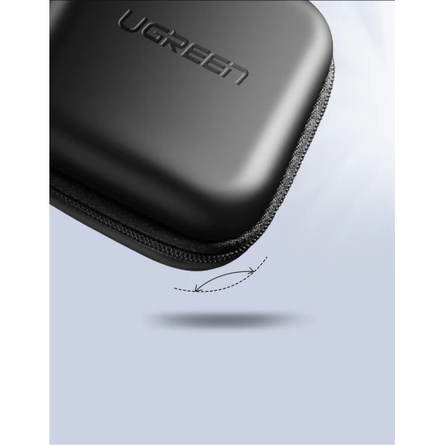 Чохол для навушників Ugreen 8cm x 8cm Black (6957303848164)