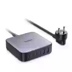 Многопортовое зарядное устройство Ugreen 200W PPS 4x USB Type-C/2x USB-A Gray (6957303849147)