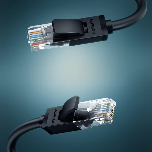 Кабель Ugreen LAN Ethernet Cat.6 8m Black (UGR214BLK)