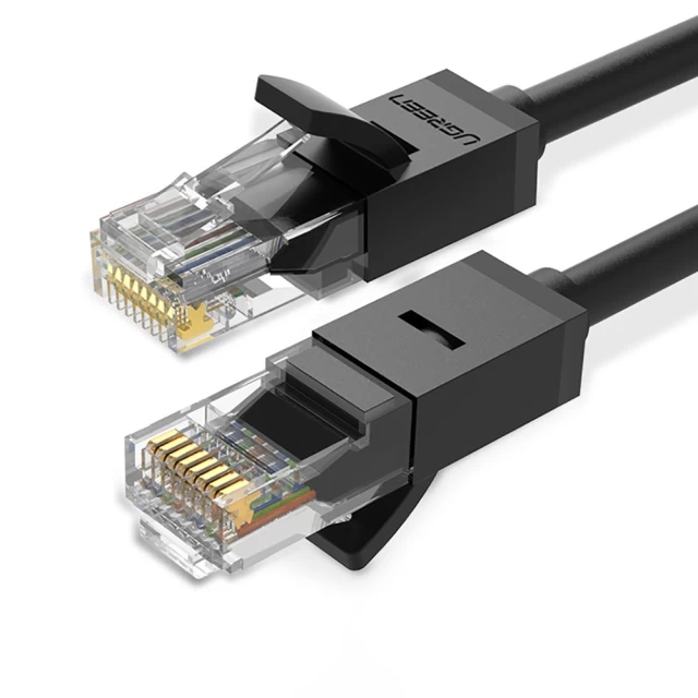 Кабель Ugreen LAN Ethernet Cat.6 15m Black (UGR430BLK)