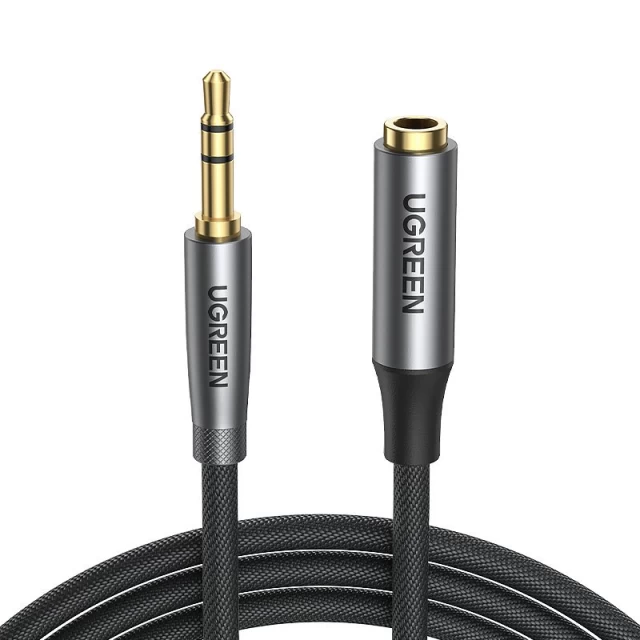 Кабель Ugreen AUX Extension Cable 3.5mm Mini Jack 0.5m Black (UGR983BLK)