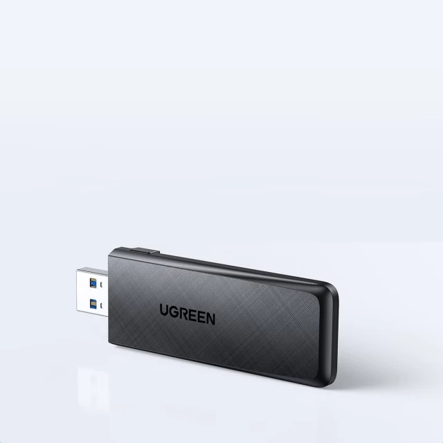 Адаптер Ugreen USB-A Network Adapter 2.4GHz 400Mbps/5GHz 900Mbps Black (UGR1199BLK)