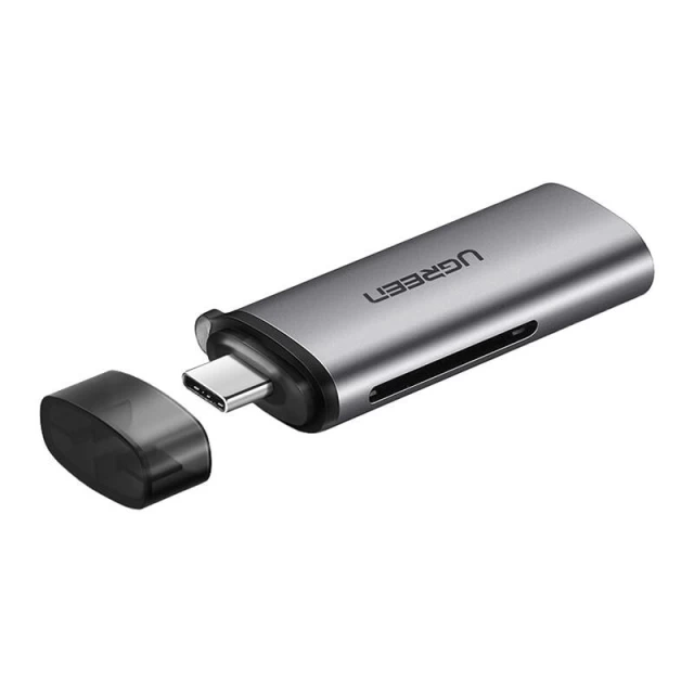 Кардридер Ugreen CM401 USB-C to SD/microSD Grey (50704)