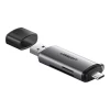 Кардрідер Ugreen CM401 USB-C to SD/microSD Grey (50704)