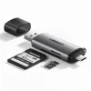 Адаптер Ugreen SD/micro SD Card Reader for USB-А/USB Type-C Gray (UGR179)