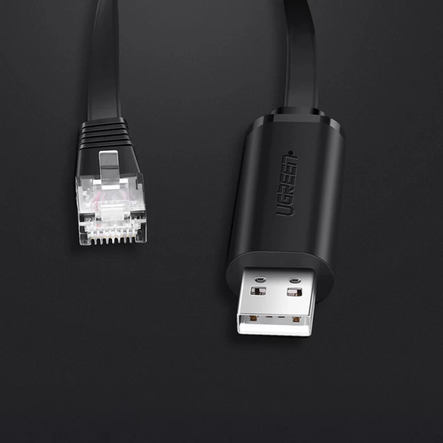 Кабель Ugreen USB-A to Ethernet RJ45 1.5m Black (UGR597BLK)
