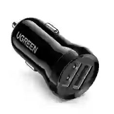 Автомобильное зарядное устройство Ugreen 2x USB-A 24W 4.8A (2x 2.4A) Black (UGR1087BLK)