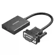 Адаптер Ugreen VGA (Male) to HDMI (Female) 0.15m Black (6957303859450)