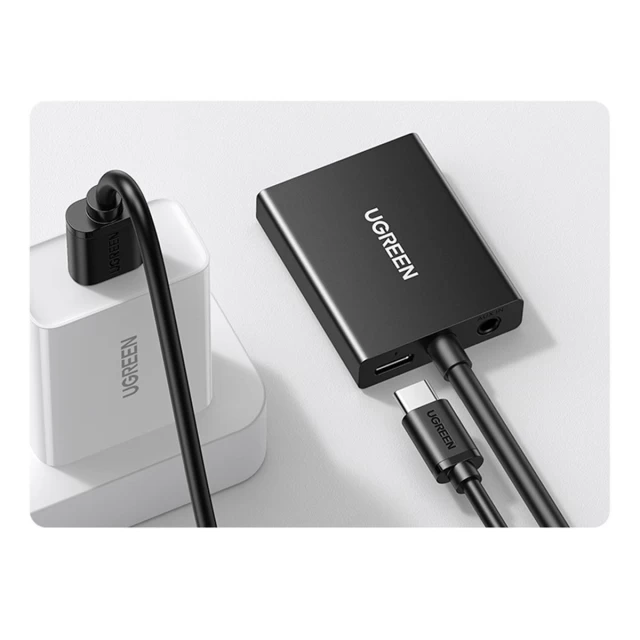 Адаптер Ugreen VGA (Male) to HDMI (Female) 0.15m Black (6957303859450)