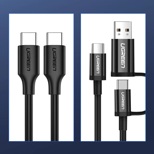 Кабель Ugreen USB Type-C 3A 1.5m Black (6957303859986)