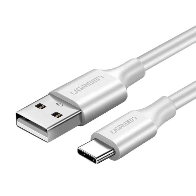 Кабель Ugreen US287 USB-A to USB-C Fast Charging 18W 0.25m White (60119)