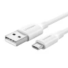 Кабель Ugreen US289 USB-A to microUSB Fast Charging 18W 0.5m White (60140-Ugreen)
