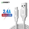 Кабель Ugreen US290 USB-A to microUSB Fast Charging 18W 2m White (60153)