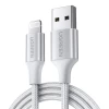 Кабель Ugreen US199 USB-A to Lightning 2.4A 1m Silver (60161)