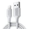 Кабель Ugreen US199 USB-A to Lightning 2.4A 1.5m Silver (60162)