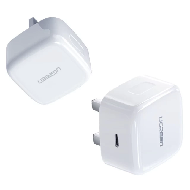 Сетевое зарядное устройство Ugreen QC UK 20W USB-C White (CD137)