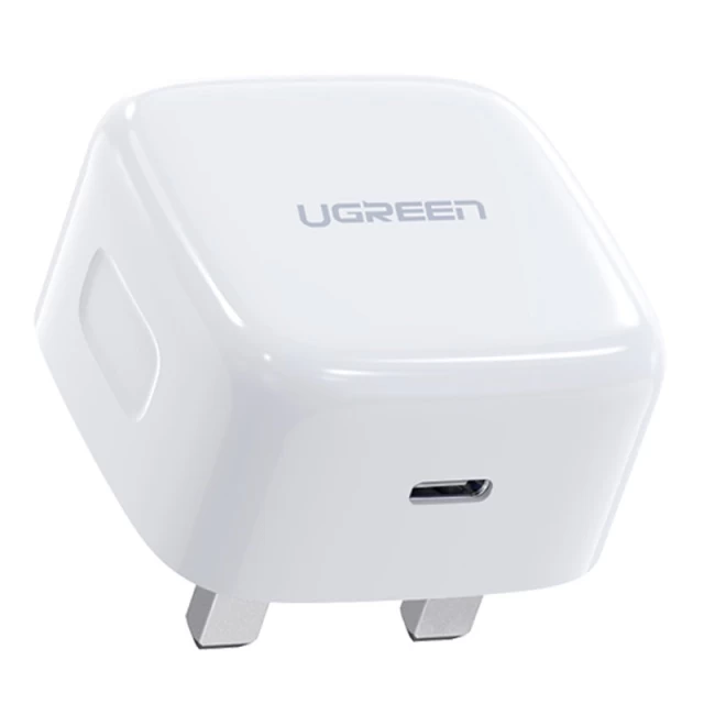 Сетевое зарядное устройство Ugreen QC UK 20W USB-C White (CD137)