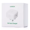 Мережевий зарядний пристрій Ugreen QC UK 20W USB-C White (CD137)