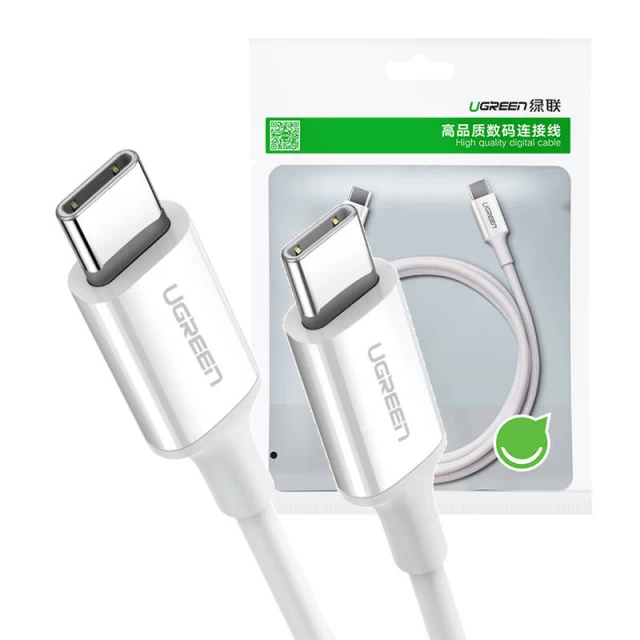 Кабель Ugreen US264 USB-C to USB-C 60W 1.5m White (60519)