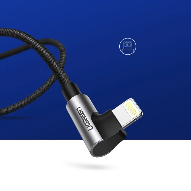 Кабель Ugreen USB-A to Lightning 2.4A 1m Black (UGR1085BLK)