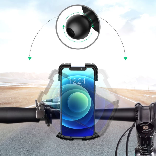 Утримувач Ugreen Universal Bicycle Phone Holder for Bike Motorcycle Handlebar Black (UGR1060BLK)