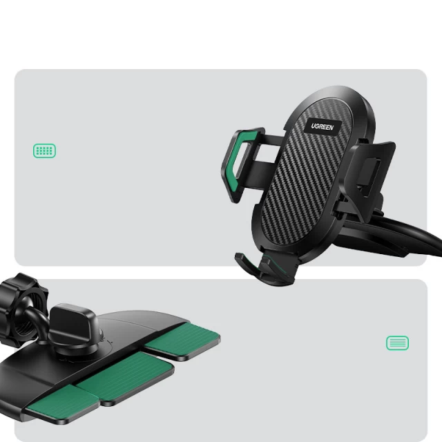 Автотримач Ugreen Car Phone Holder for CD Slot Black (UGR1169BLK)