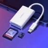 Кардридер Ugreen OTG SD 4.0/micro SD (TF) 4.0 to USB Type-C 3.2 Gen 1 White (UGR1338WHT)