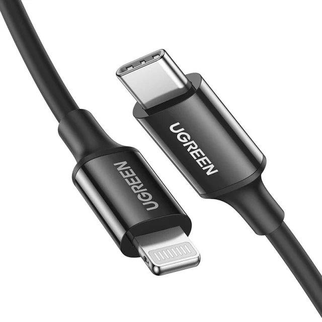 Кабель Ugreen US171 USB-C to Lightning 36W 1m Black (60751)