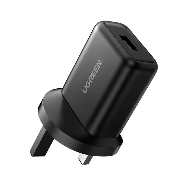 Сетевое зарядное устройство Ugreen UK 18W USB-A Black (70165-ugreen)