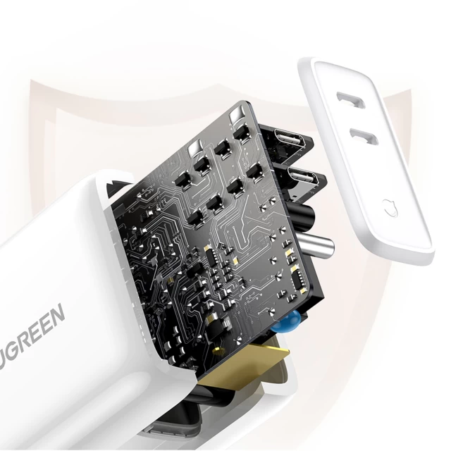 Сетевое зарядное устройство Ugreen 36W 2xUSB-C White (70264-ugreen)