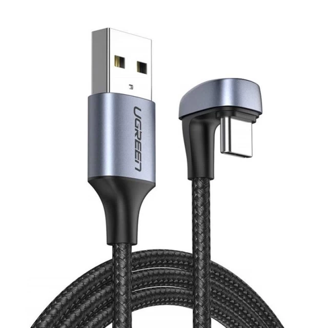 Кабель Ugreen Quick Charge USB-A to USB Type-C AFC FCP 18W 3A 1m Gray (6957303873135)