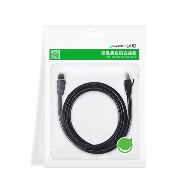 Патчкорд Ugreen Ethernet RJ45 Cat 8 3m Black (UGR265BLK)