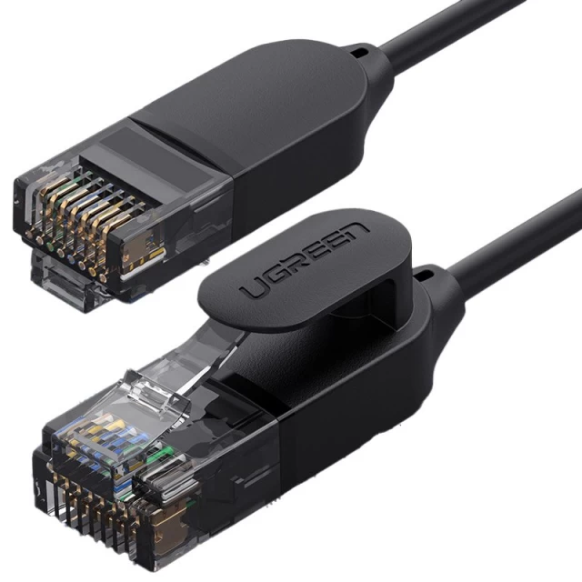 Патчкорд Ugreen Ethernet RJ45 Cat 6A UTP 1000Mbps 2m Black (6957303873340)