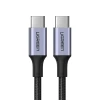 Кабель Ugreen Quick Charge USB Type-C to USB Type-C 100W 5A 480Mbps 1m Gray (UGR1149GRY)