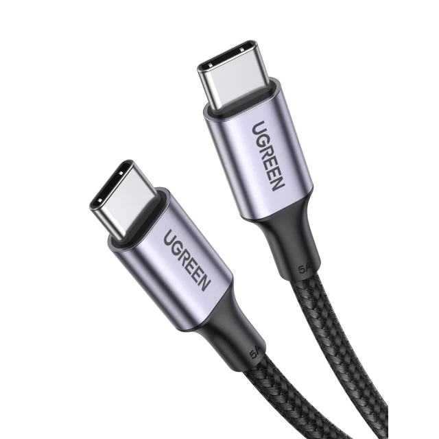 Кабель Ugreen US316 USB-C to USB-C 100W 1.5m Black (70428)