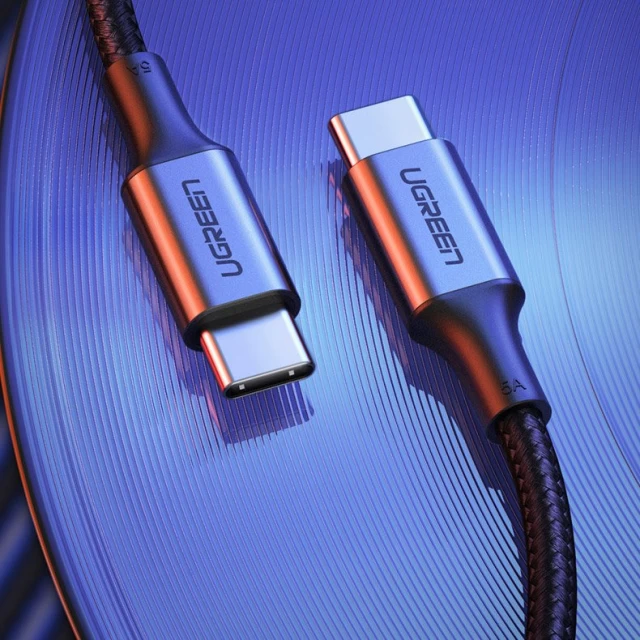 Кабель Ugreen Quick Charge USB Type-C to USB Type-C 100W 5A 2m Gray (UGR1148GRY)