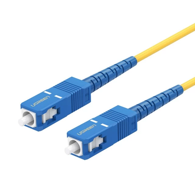 Патчкорд Ugreen SC-SC Single-mode Patchcord Optical Fiber Network 3m Yellow (6957303876648)